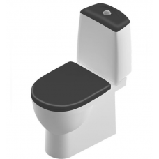 Унитаз-компакт напольный с бачком Sanita Luxe BEST COMFORT WC.CC/Best/2-DM/BLK.G/S1 с сиденьем Soft close Унитаз-компакт напольный с бачком Sanita Luxe BEST COMFORT WC.CC/Best/2-DM/BLK.G/S1 с сиденьем Soft close